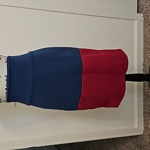 Two tone pencil skirt